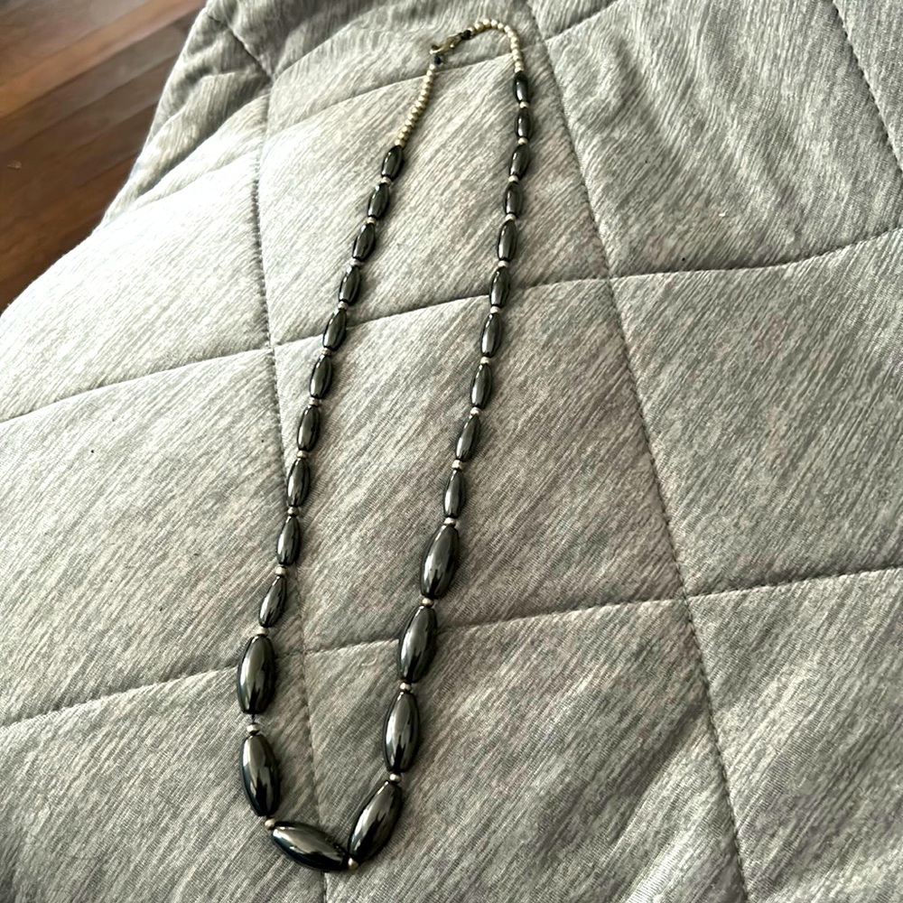 Black silver Nicaraguan necklace